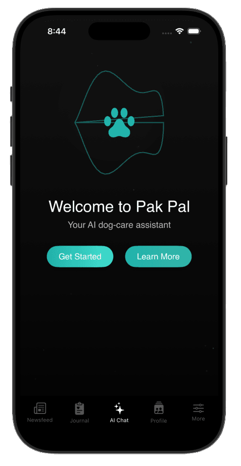 AI Coach welcome screen